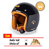 Mũ bảo hiểm 3/4 Bulldog Heli Fiberglass -Sợi thủy tinh (Siêu nhẹ)(Tặng khóa số, balo rút, tem phản quang)