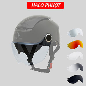 Kính Ngắn Thay Thế Cho Nón Falcon BEE, F17 và NIC N12