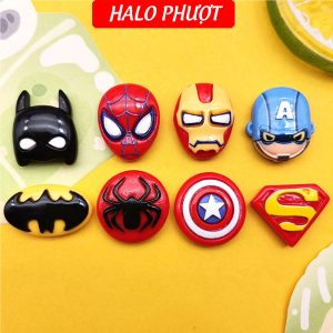 Set 10 CHARM 3D gắn nón, charm điện thoại... (có keo)