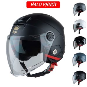 Nón Nửa Đầu 2 Kính Royal M289