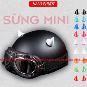 Sừng Mini Gắn Nón Bảo Hiểm