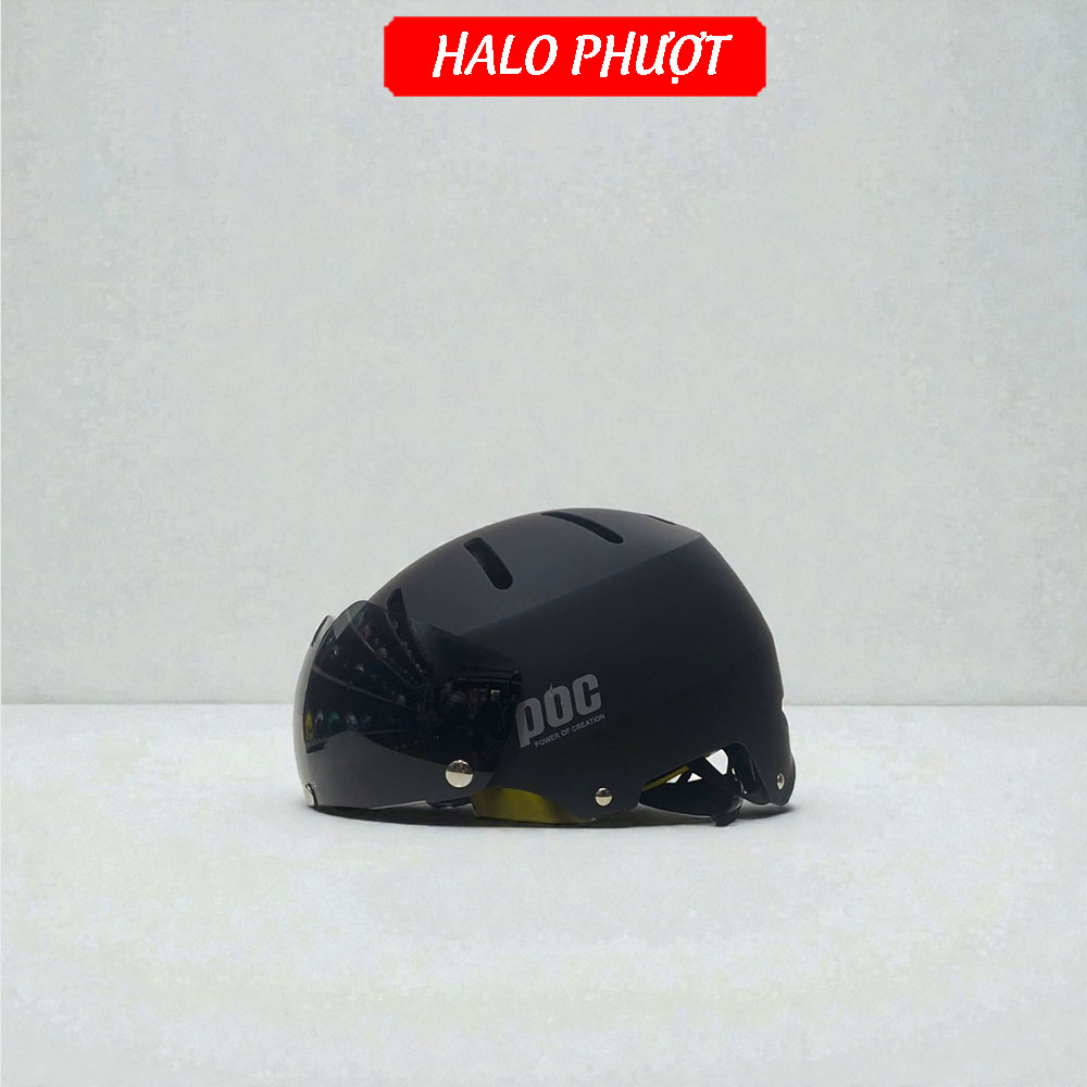 Nón POC P05 Đen Nhám Độ Kính Hít Nam Châm