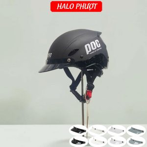 Nón POC P01 V2 Lưỡi Trai Chuẩn Xe Máy (Tặng Đuôi Gió)