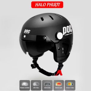 Nón POC P05 V2 Kính Nam Châm (Tặng ốp tai)